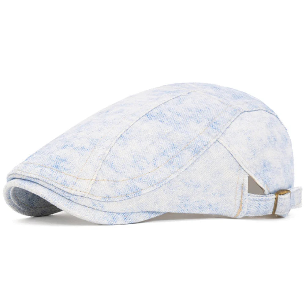 Begbie Stained Cotton Flat Cap
