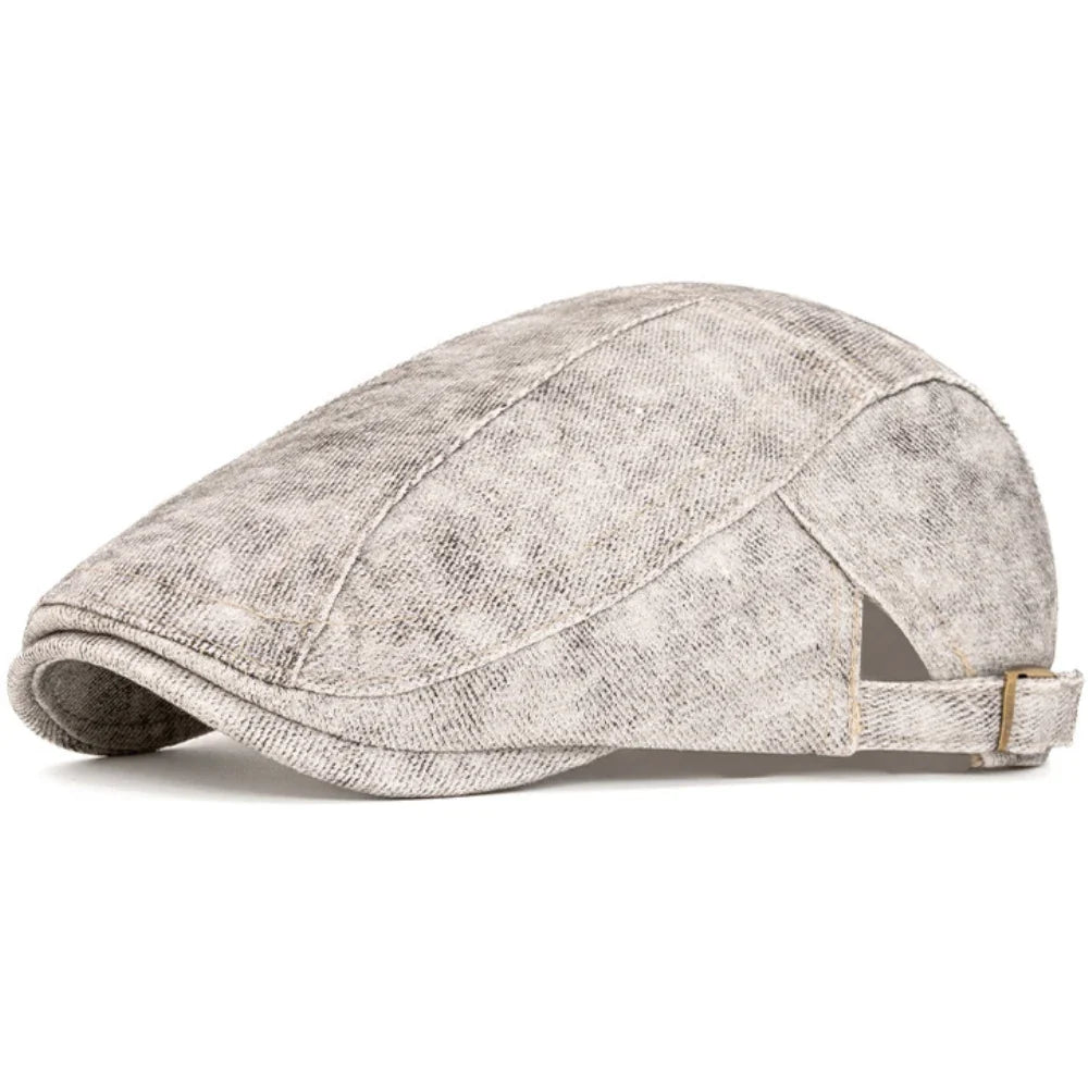 Begbie Stained Cotton Flat Cap