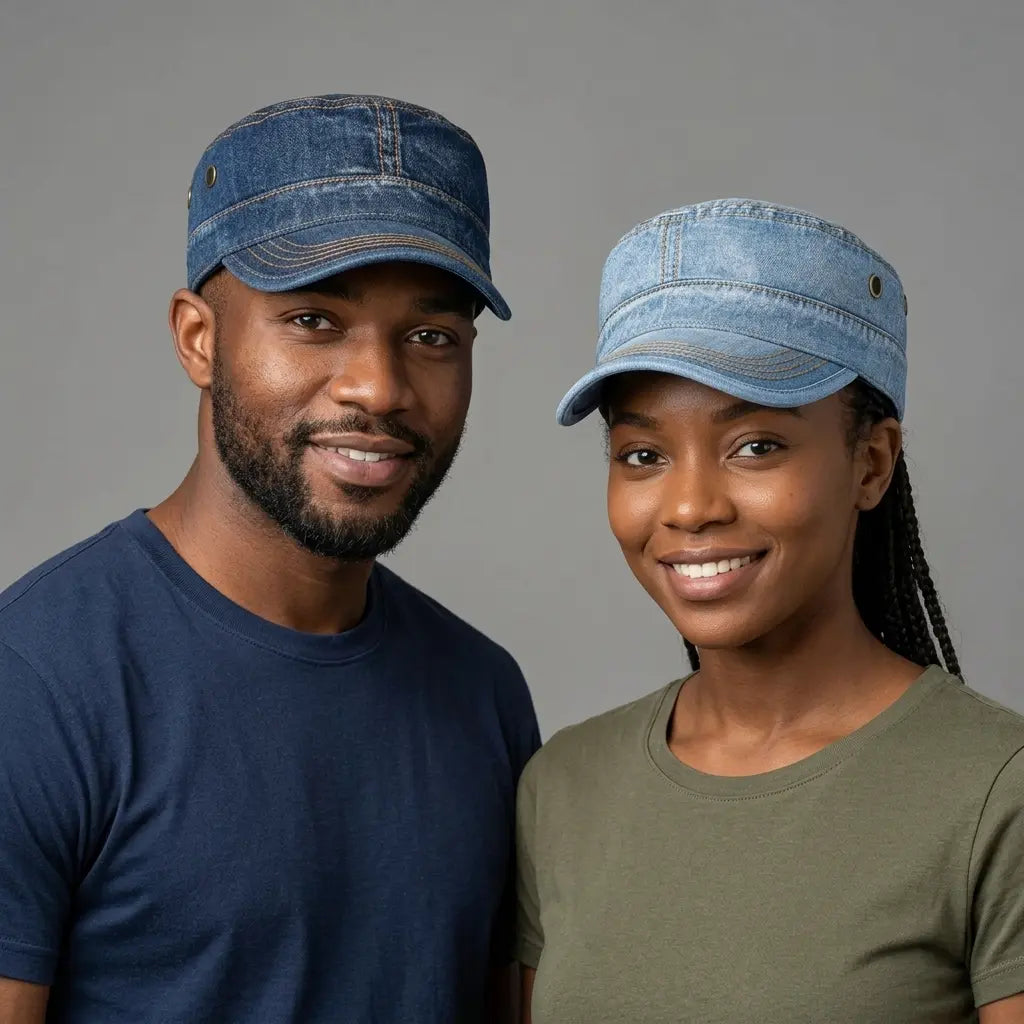 Belfast Denim Adjustable Army Cap