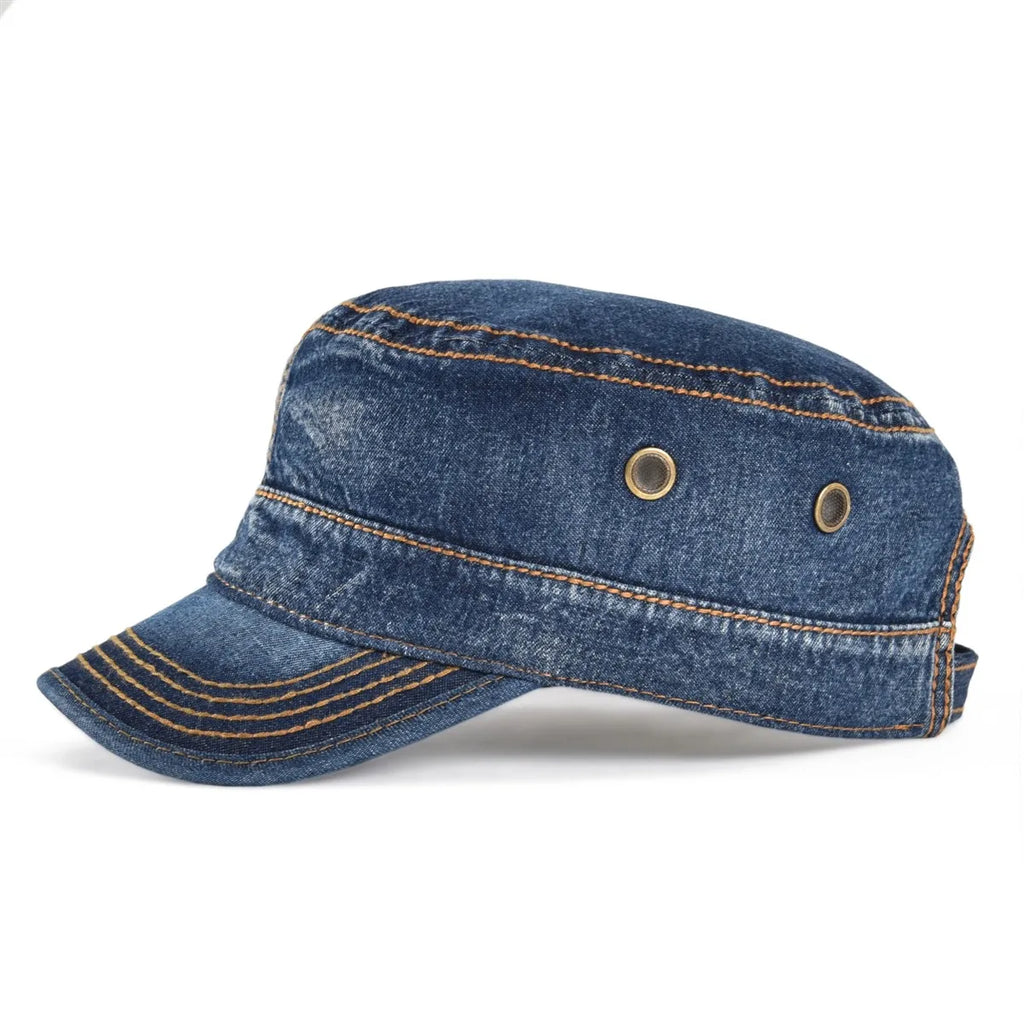 Belfast Denim Adjustable Army Cap