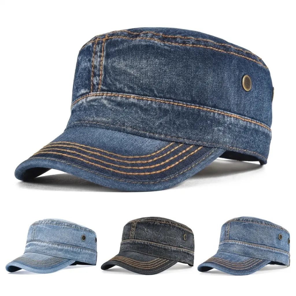 Belfast Denim Adjustable Army Cap