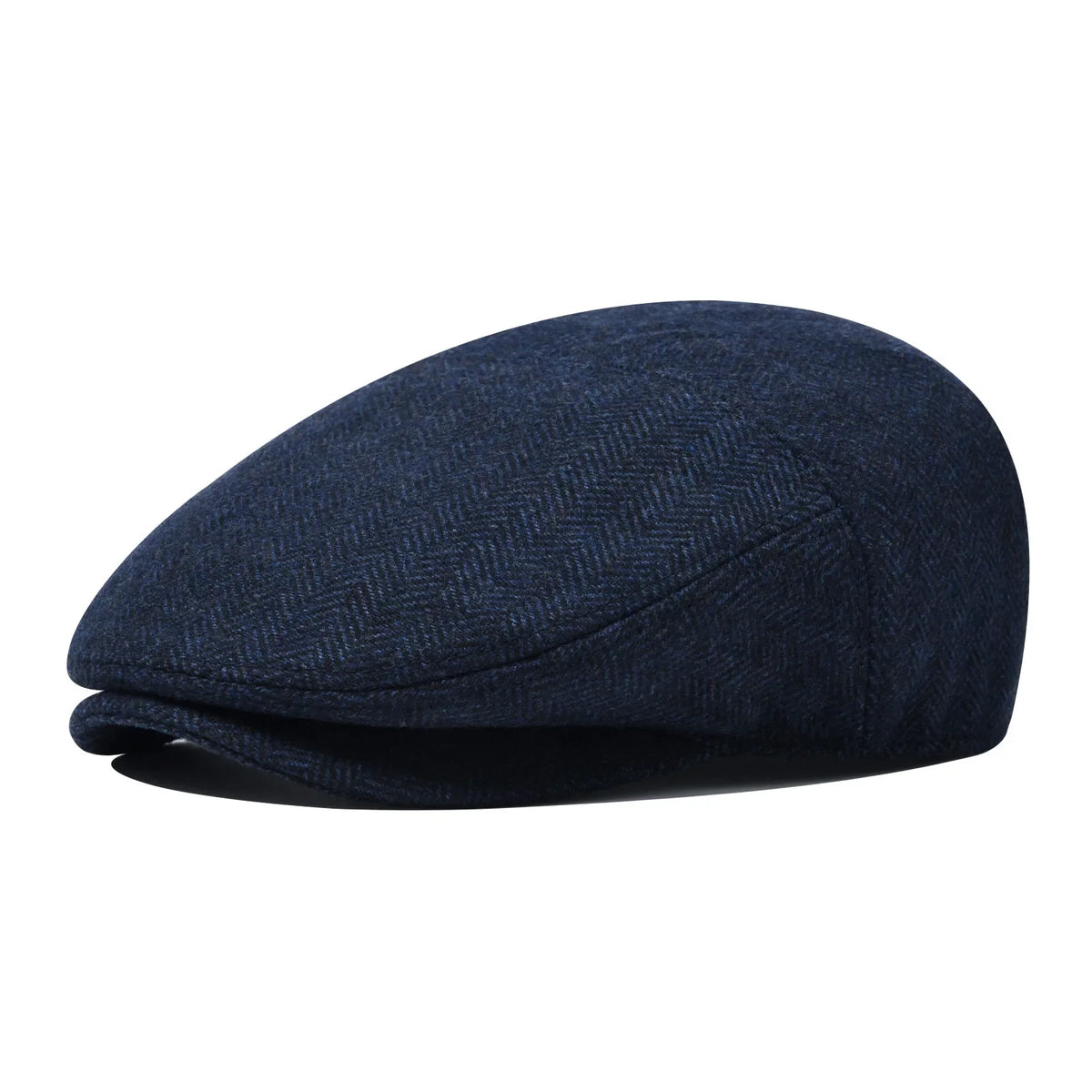 Bellamy Wool Herringbone Flat Cap