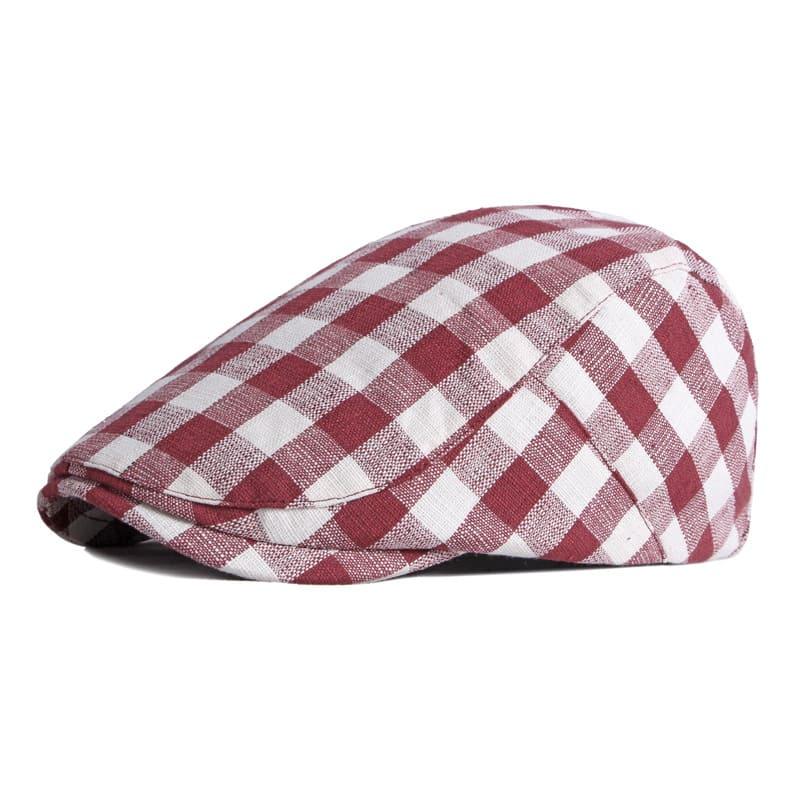 Berck Plaid Cotton Flat Cap