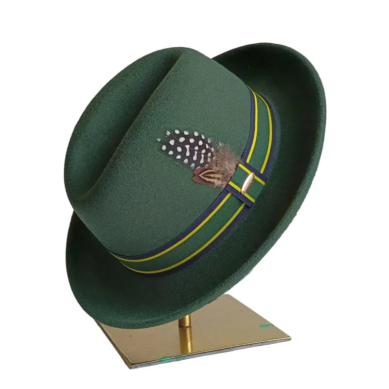 Bergerac Feathers Cotton Fedora Hat