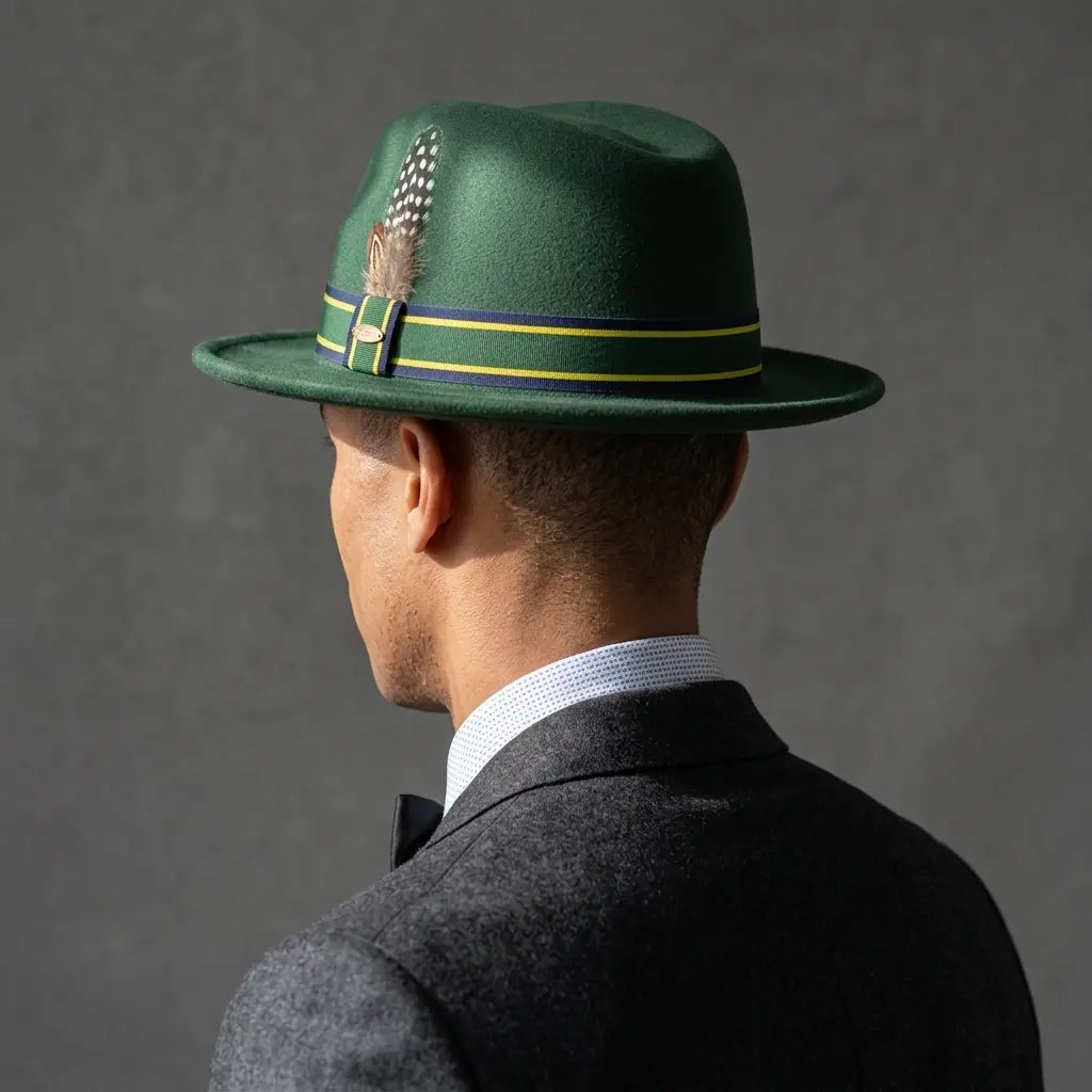 Bergerac Feathers Cotton Fedora Hat