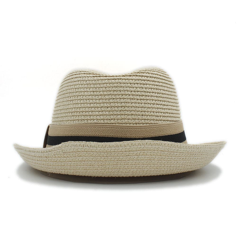 Bianco Summer Straw Trilby Hat