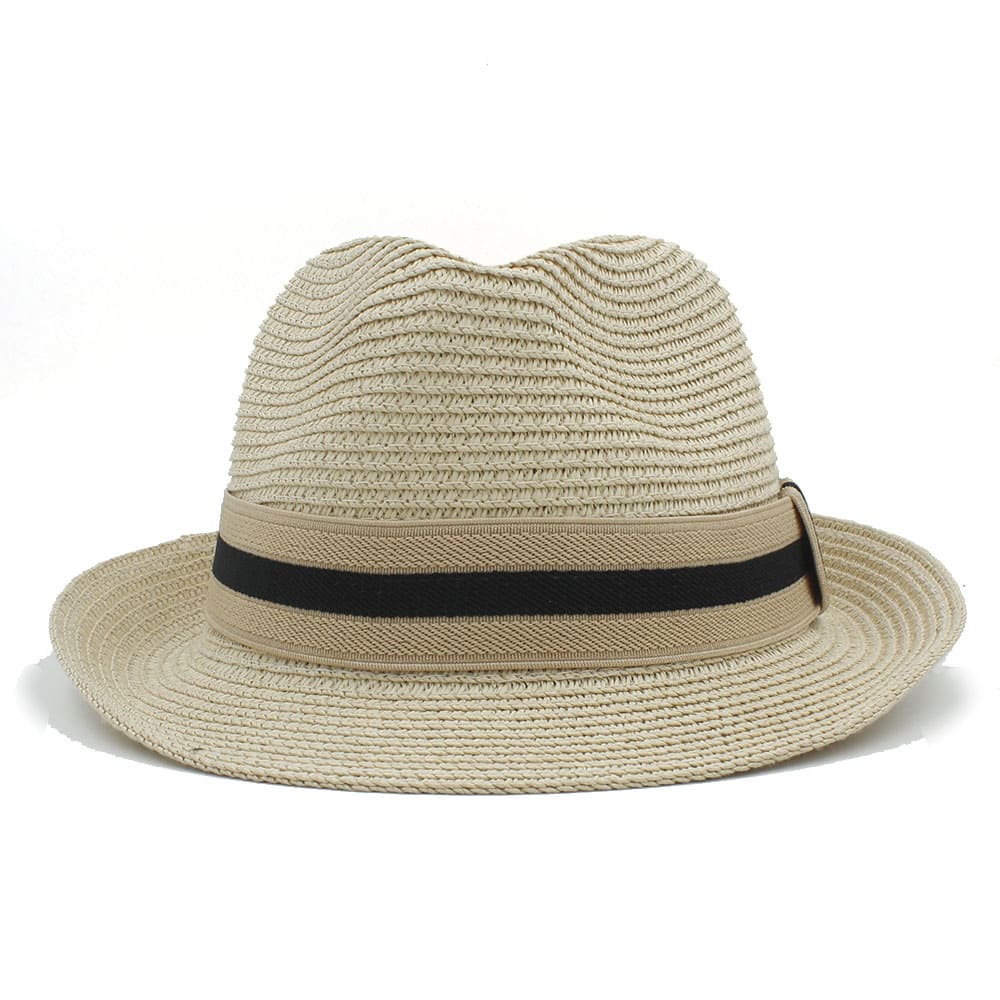 Bianco Summer Straw Trilby Hat