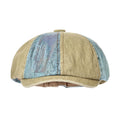 Bicolor Patchwork Denim Newsboy Cap