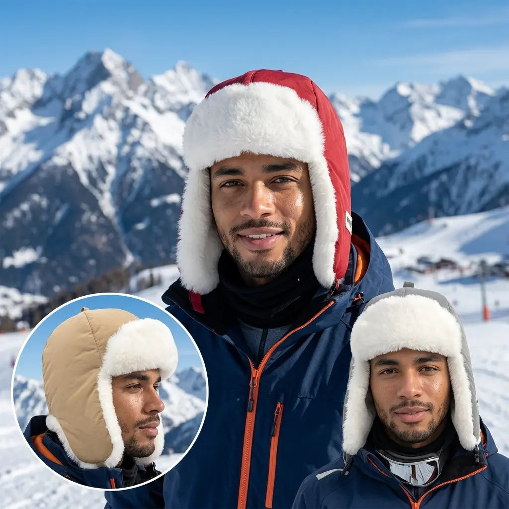 Biddeford Winter Fur Skiing Bomber Hat