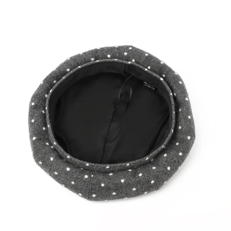 Binoche Women Dotts Beret