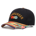 Bitten Hamburger Baseball Snapback Cap