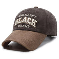 Black Island Washed Cotton Baseball Cap