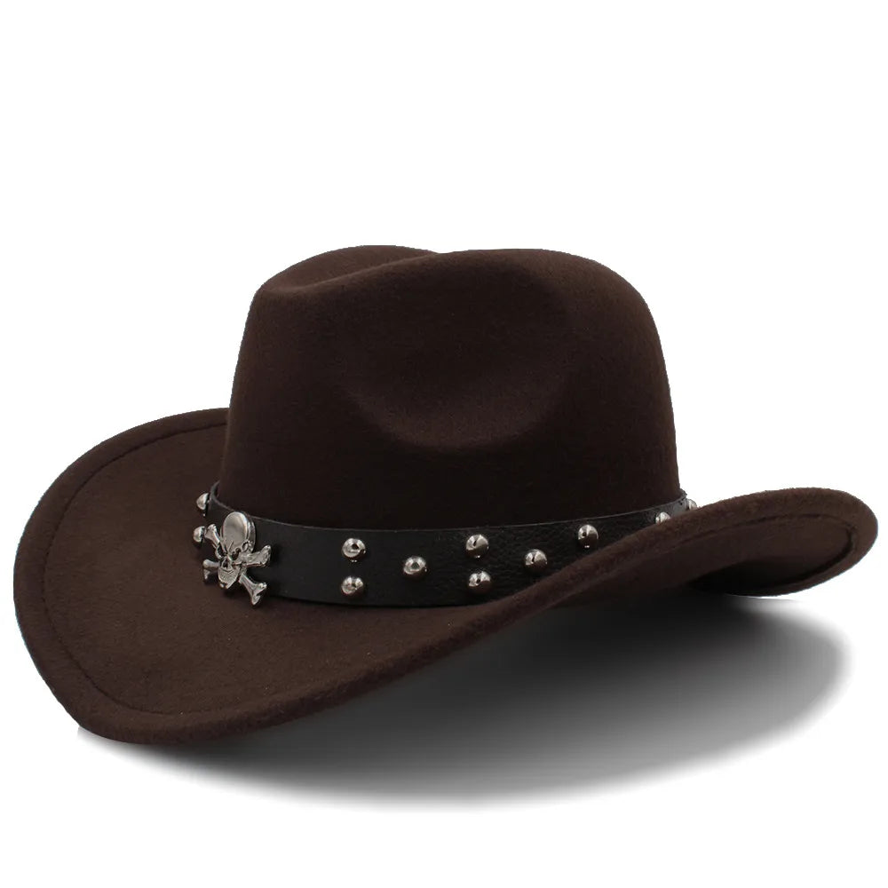 Black Pearl Wool Cowboy Hat