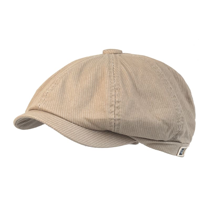 Blackford Vintage Striped Newsboy Cap