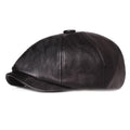 Blackpool Leather Newsboy Cap