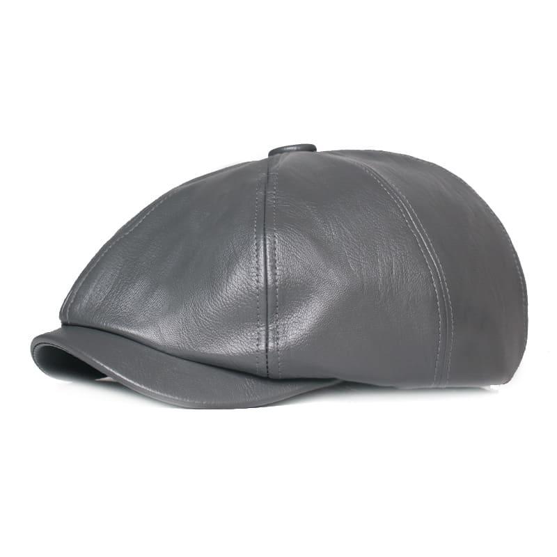 Blackpool Leather Newsboy Cap