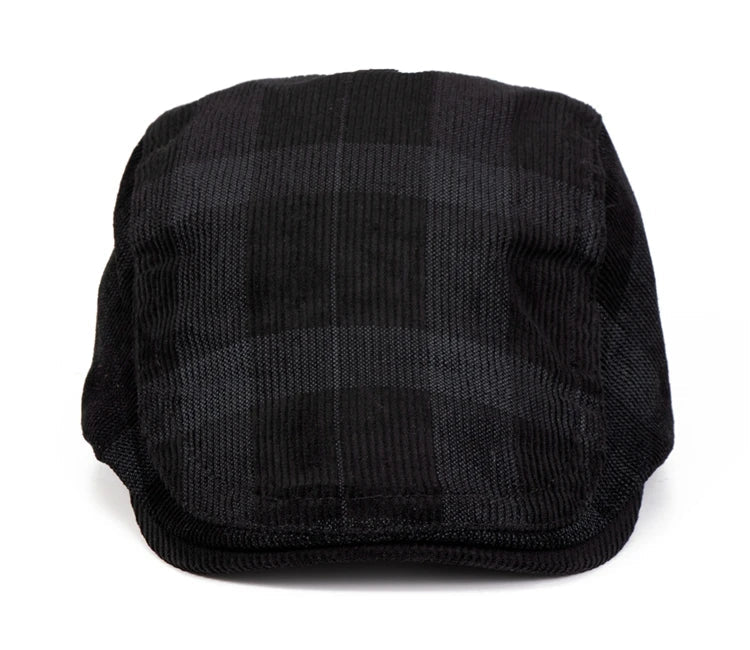 Bolton Plaid Corduroy Duckbill Cap