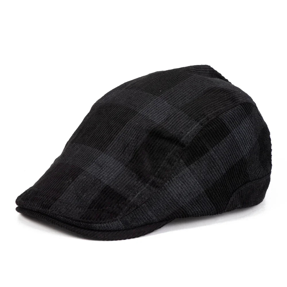 Bolton Plaid Corduroy Duckbill Cap