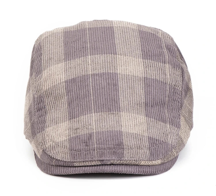 Bolton Plaid Corduroy Duckbill Cap