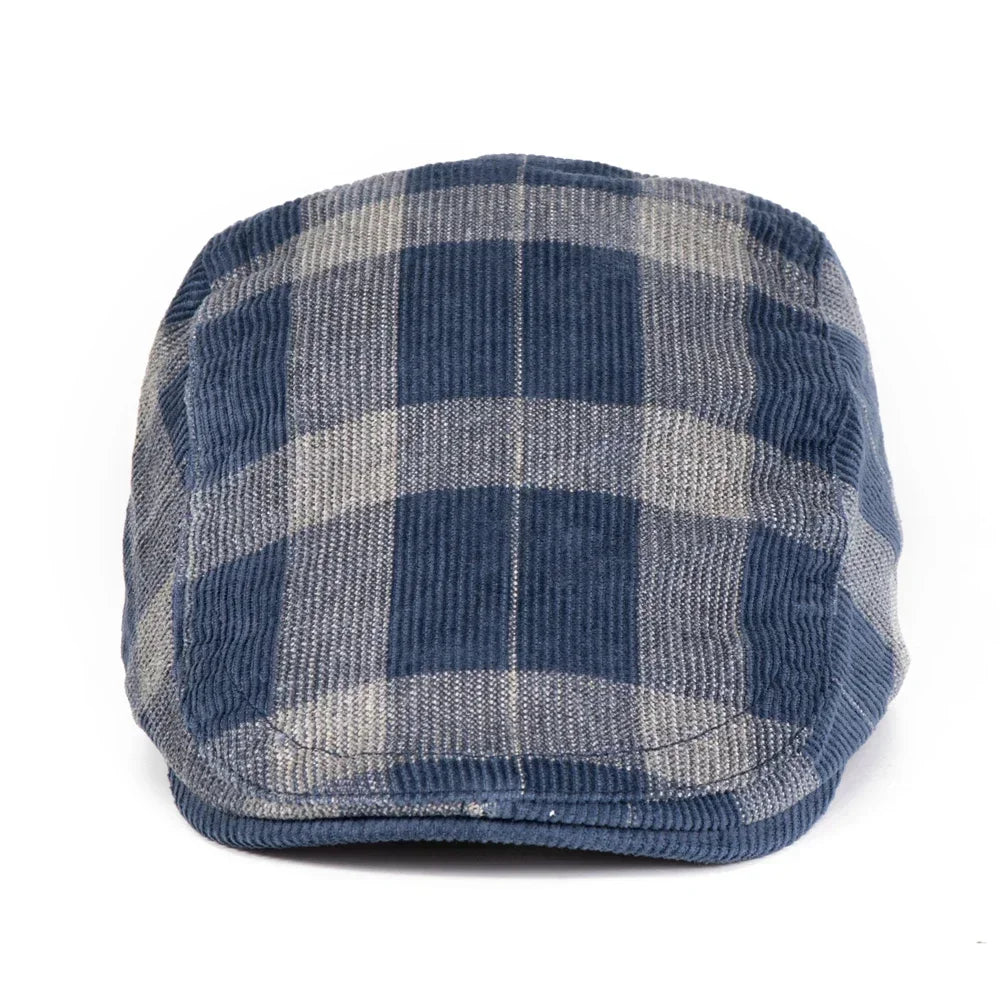 Bolton Plaid Corduroy Duckbill Cap