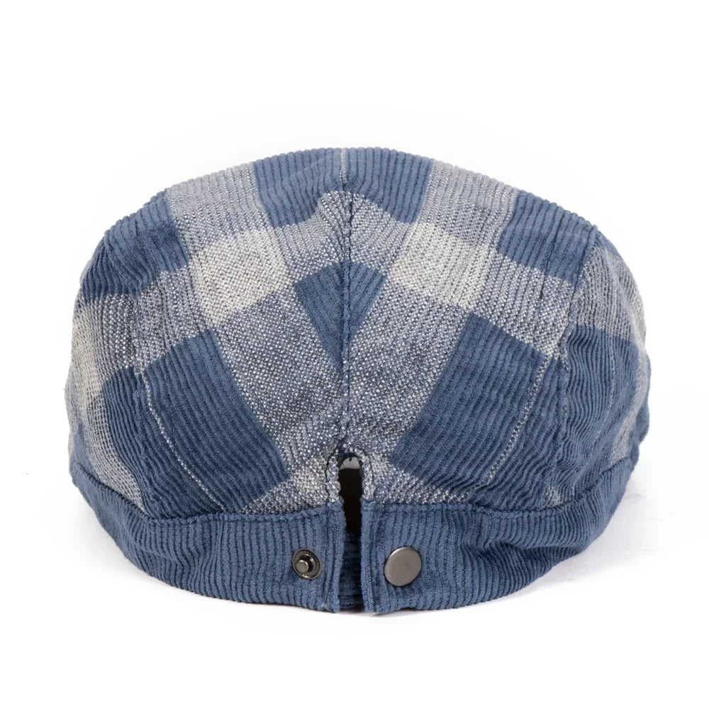Bolton Plaid Corduroy Duckbill Cap