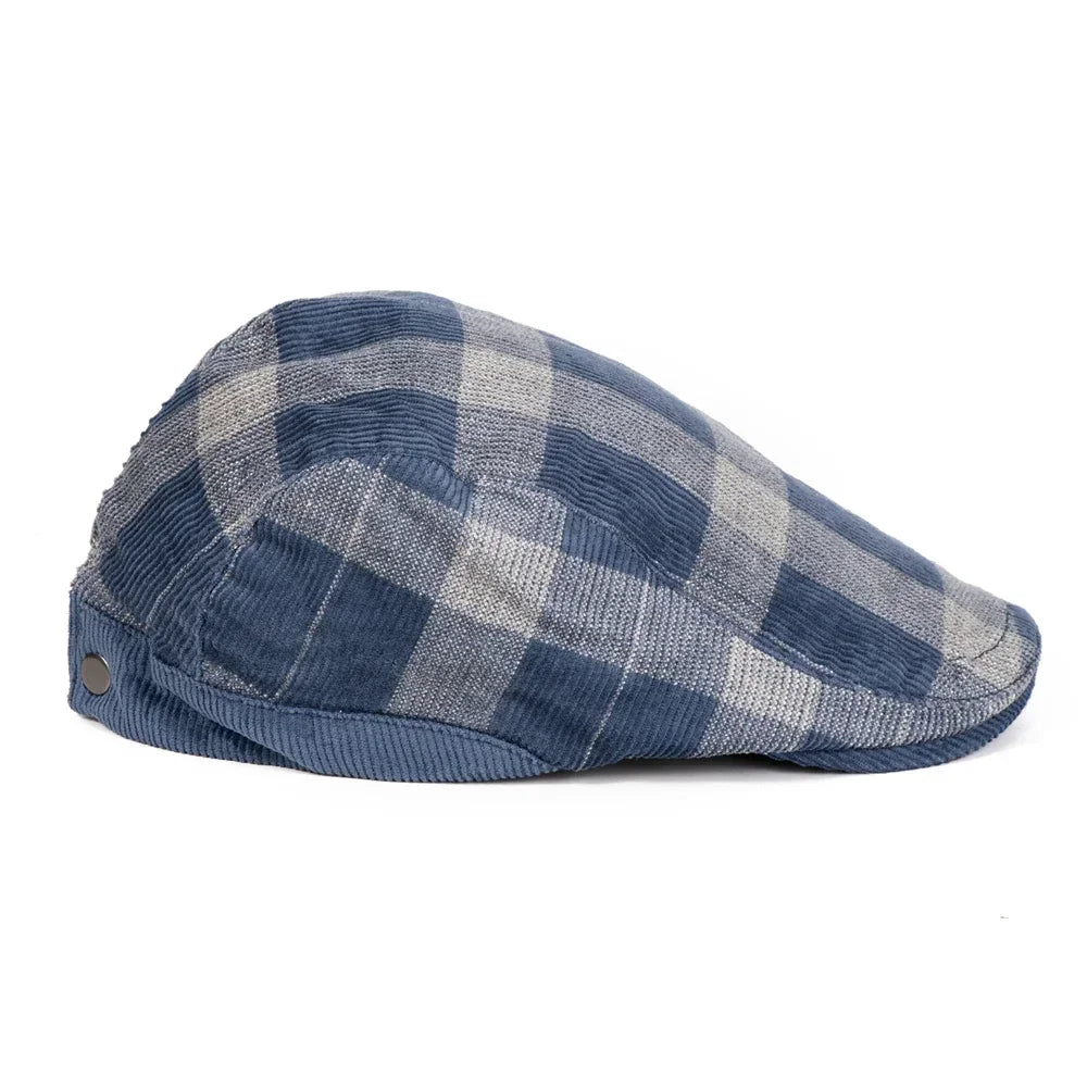Bolton Plaid Corduroy Duckbill Cap