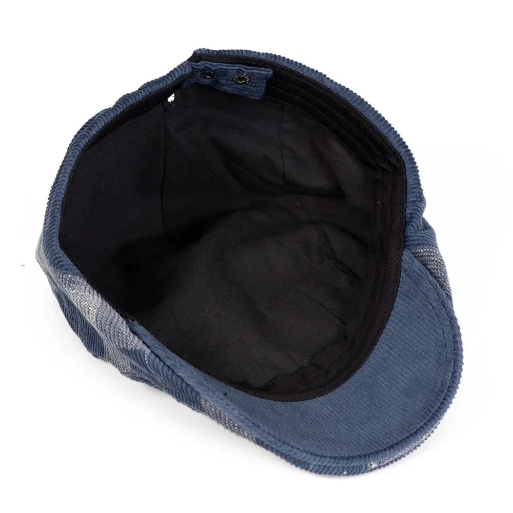 Bolton Plaid Corduroy Duckbill Cap