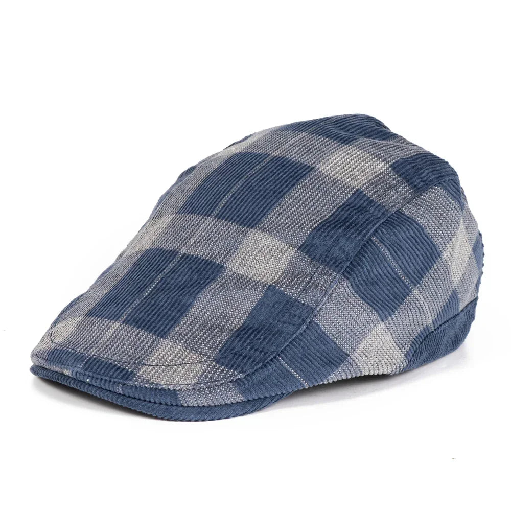 Bolton Plaid Corduroy Duckbill Cap