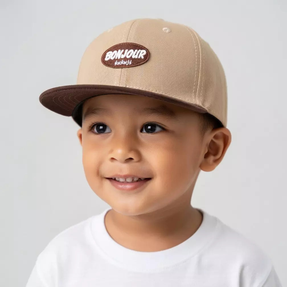 Bonjour Kids 6-Panels Baseball Cap