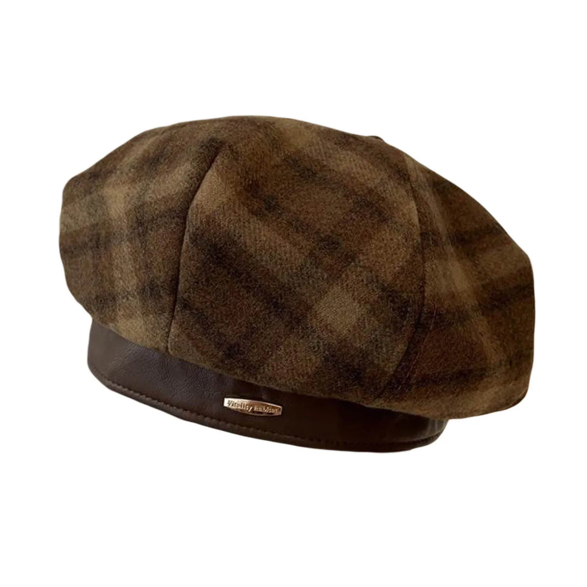Bordeaux Women's Tartan Cotton Beret