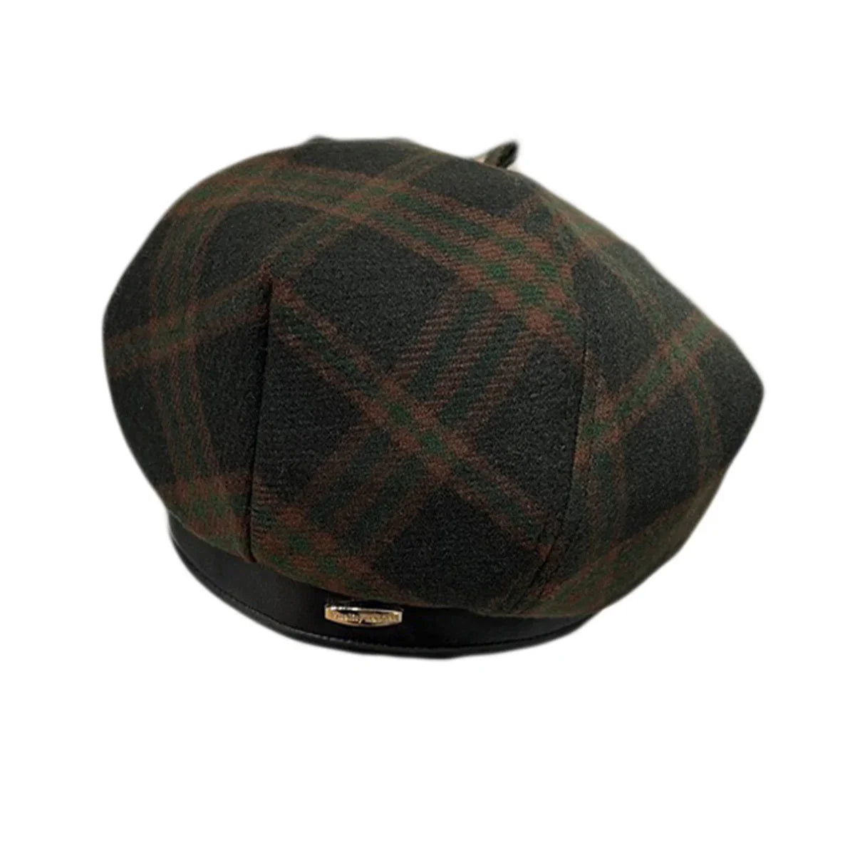 Bordeaux Women's Tartan Cotton Beret