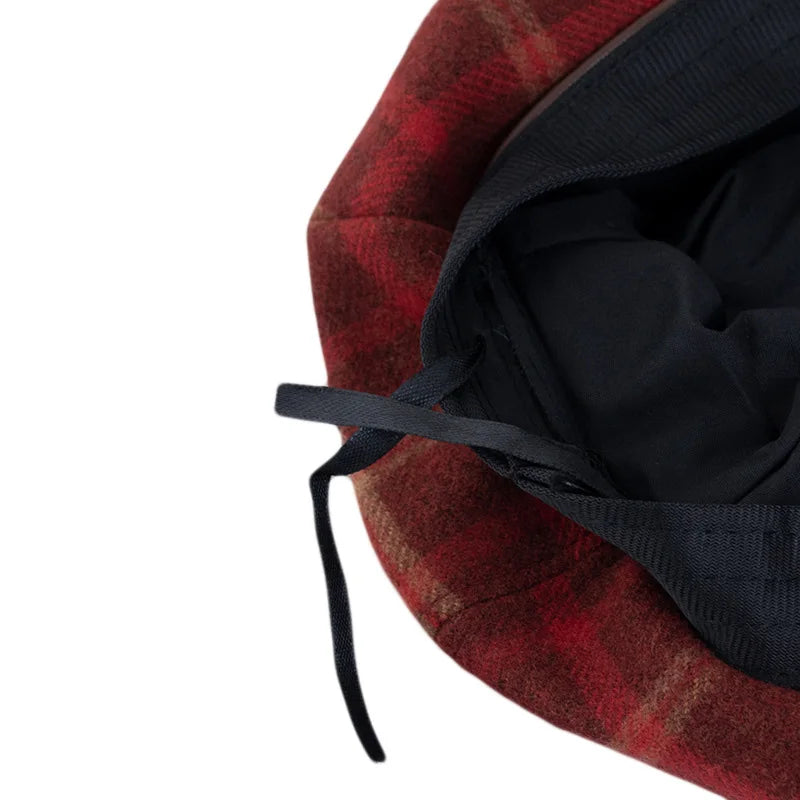 Bordeaux Women's Tartan Cotton Beret