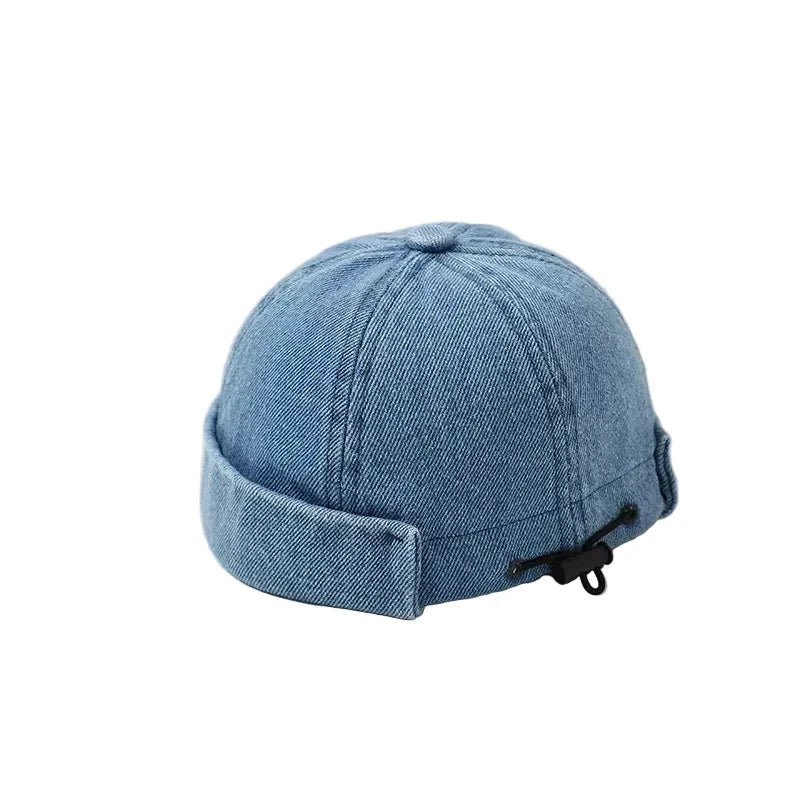 Boston Kids Denim Brimless 6-Panels Docker Cap