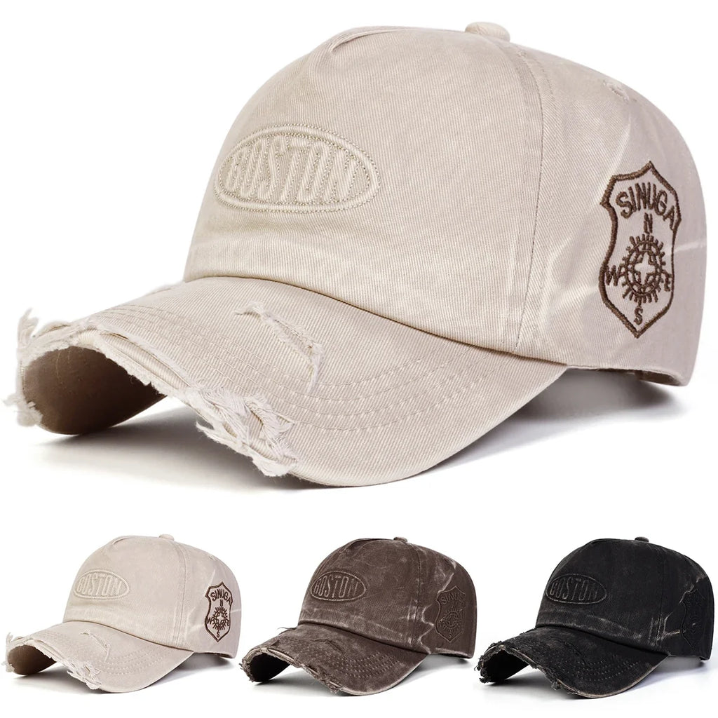 Boston Sinuga Adjustable Ripped Baseball Cap