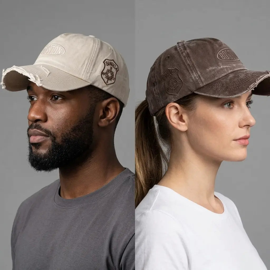 Boston Sinuga Adjustable Ripped Baseball Cap