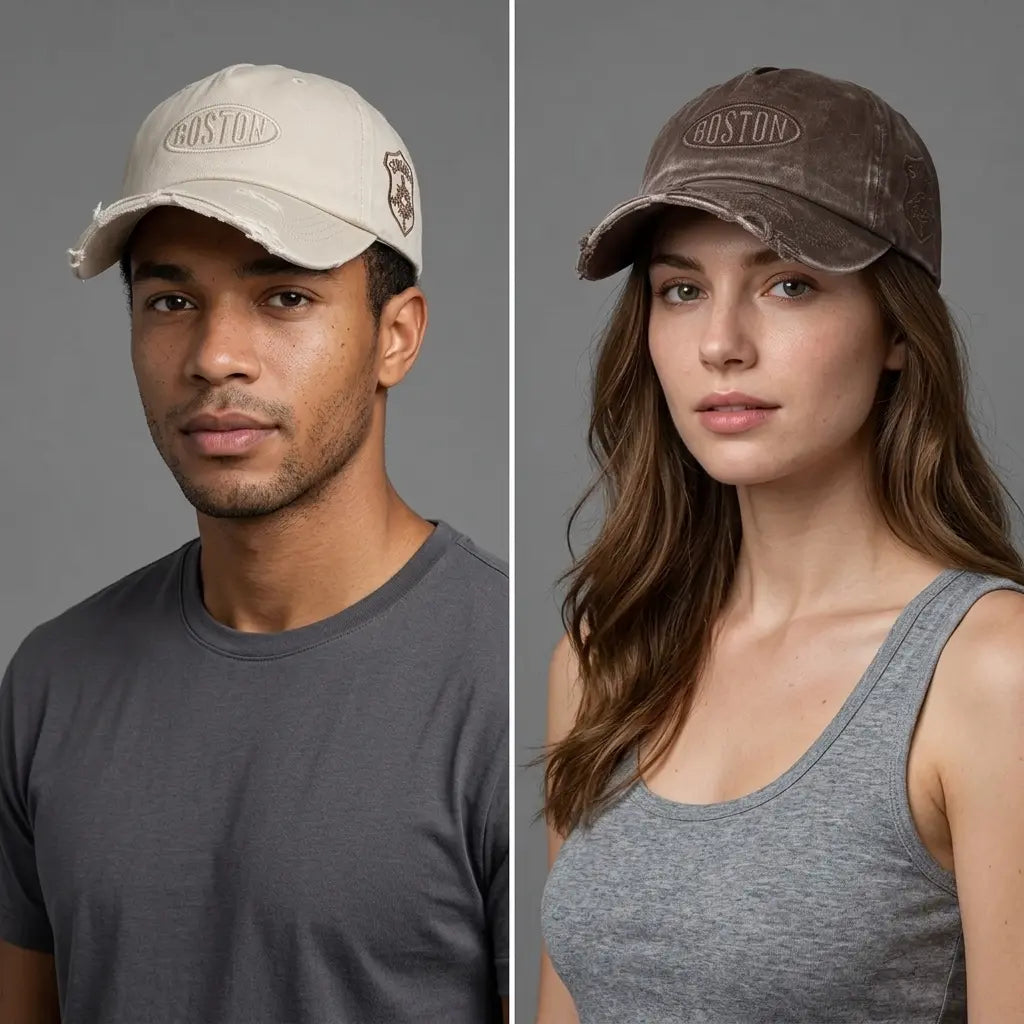 Boston Sinuga Adjustable Ripped Baseball Cap