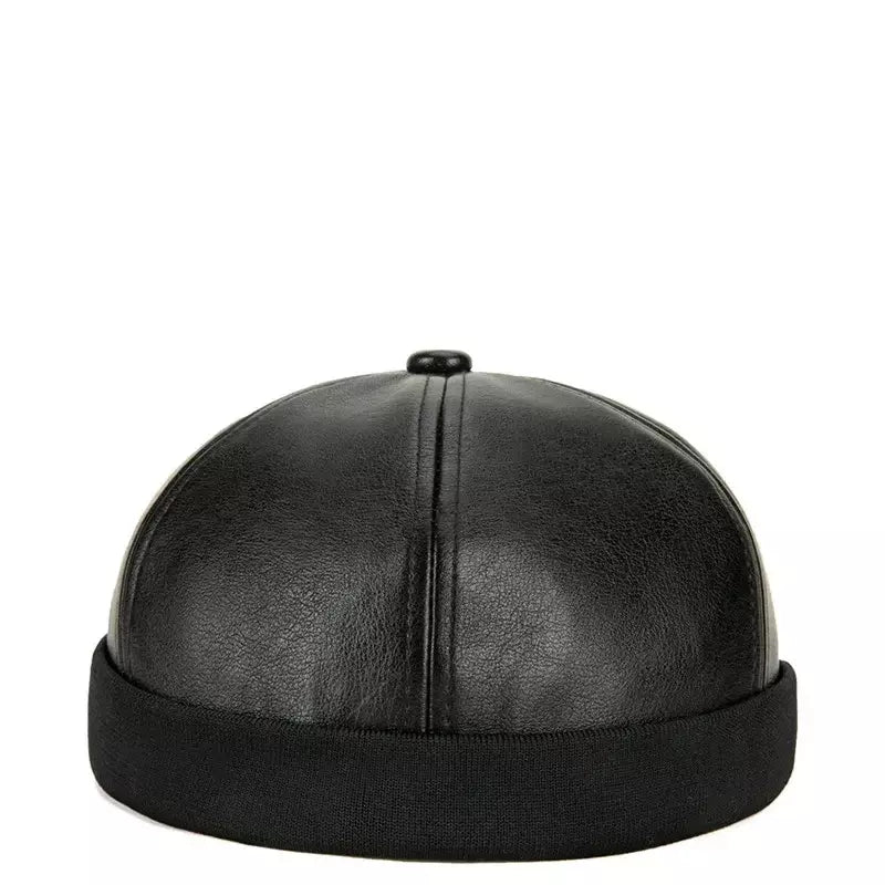 Bottineau Leather Docker Cap