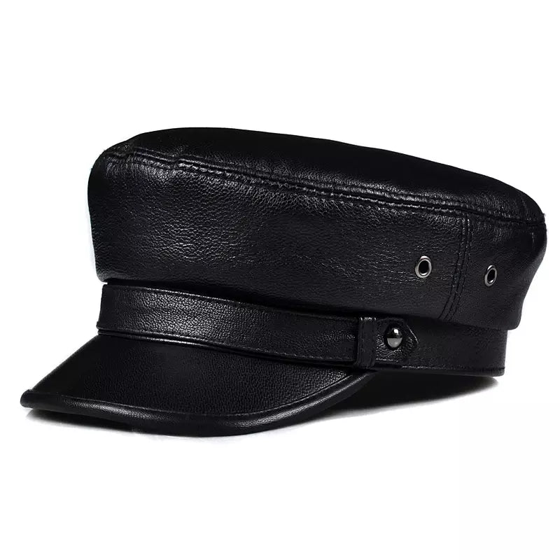 Bouillon Genuine Leather Sailor Cap