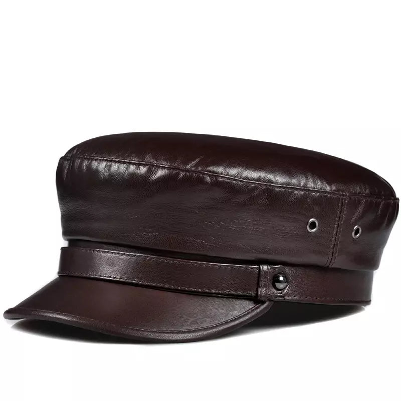 Bouillon Genuine Leather Sailor Cap