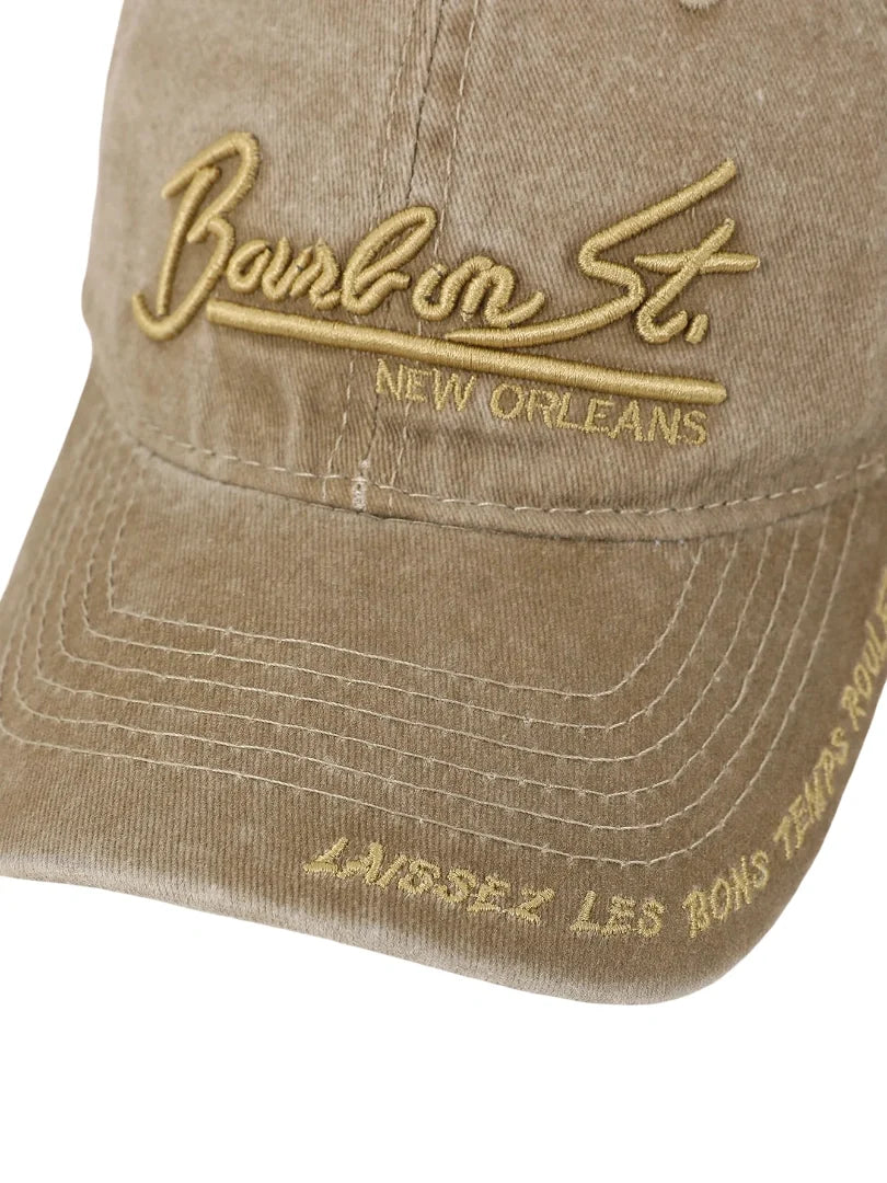 Bourbon St. New Orleans Washed Cotton Baseball Cap