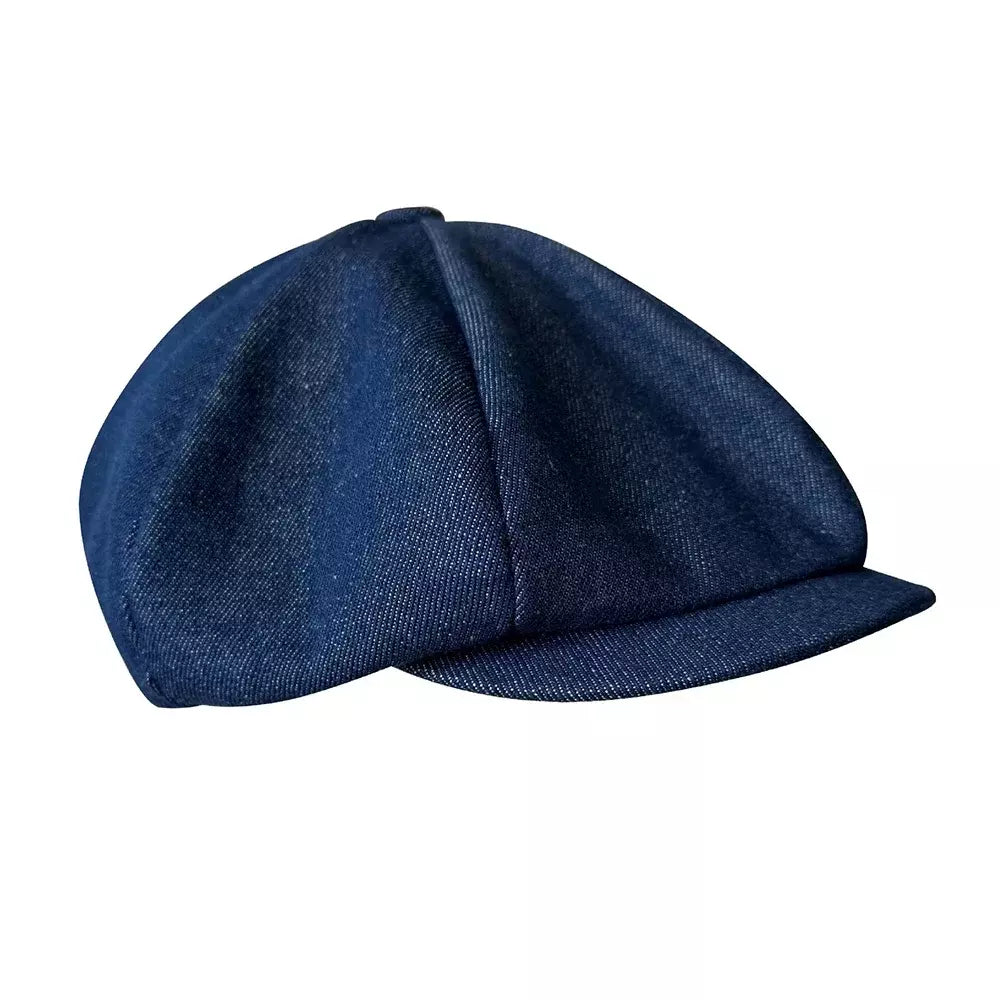 Bourget Vintage Blue Newsboy Cap