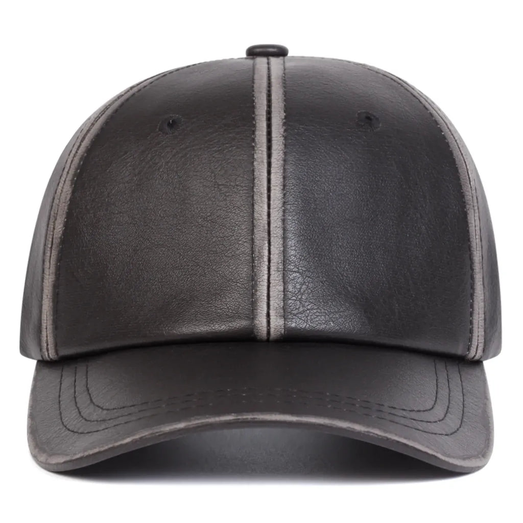 Bradley Retro Leather Baseball Cap