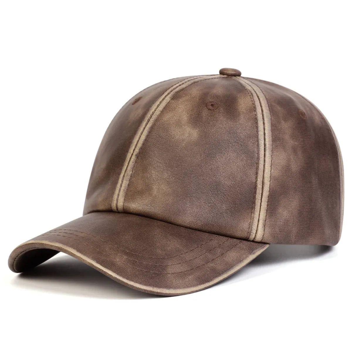 Bradley Retro Leather Baseball Cap