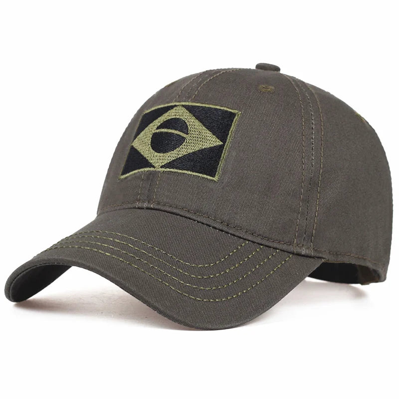 Brazil Flag Tactical Baseball Cap