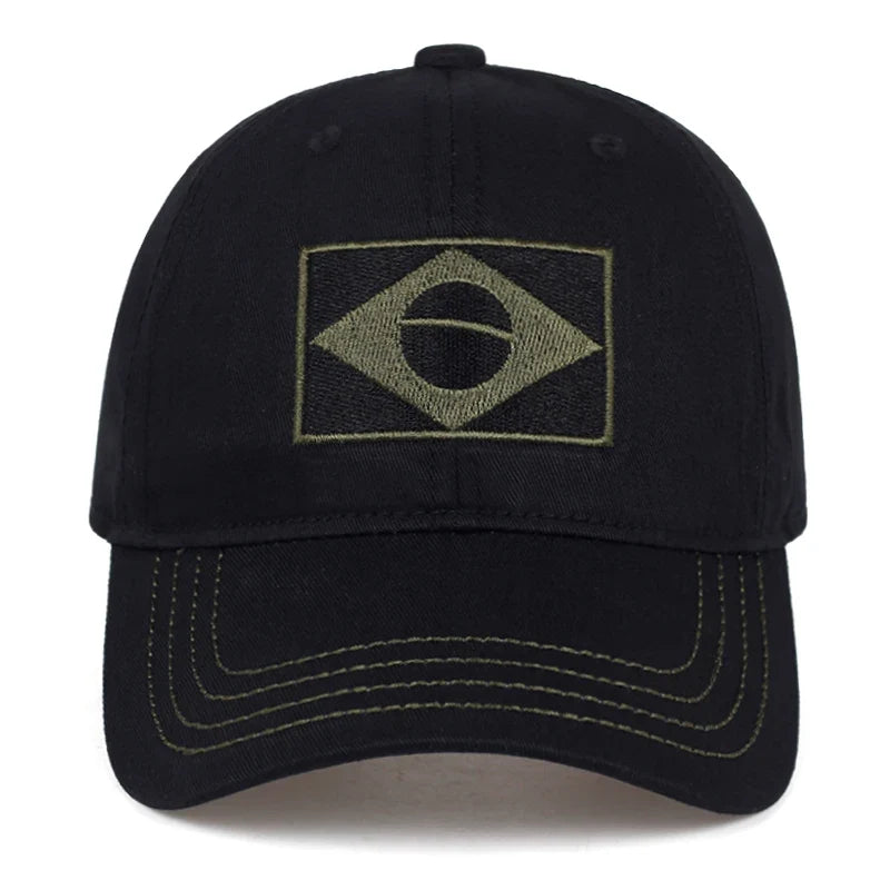 Brazil Flag Tactical Baseball Cap
