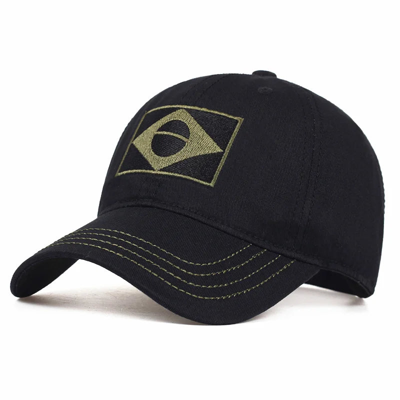 Brazil Flag Tactical Baseball Cap