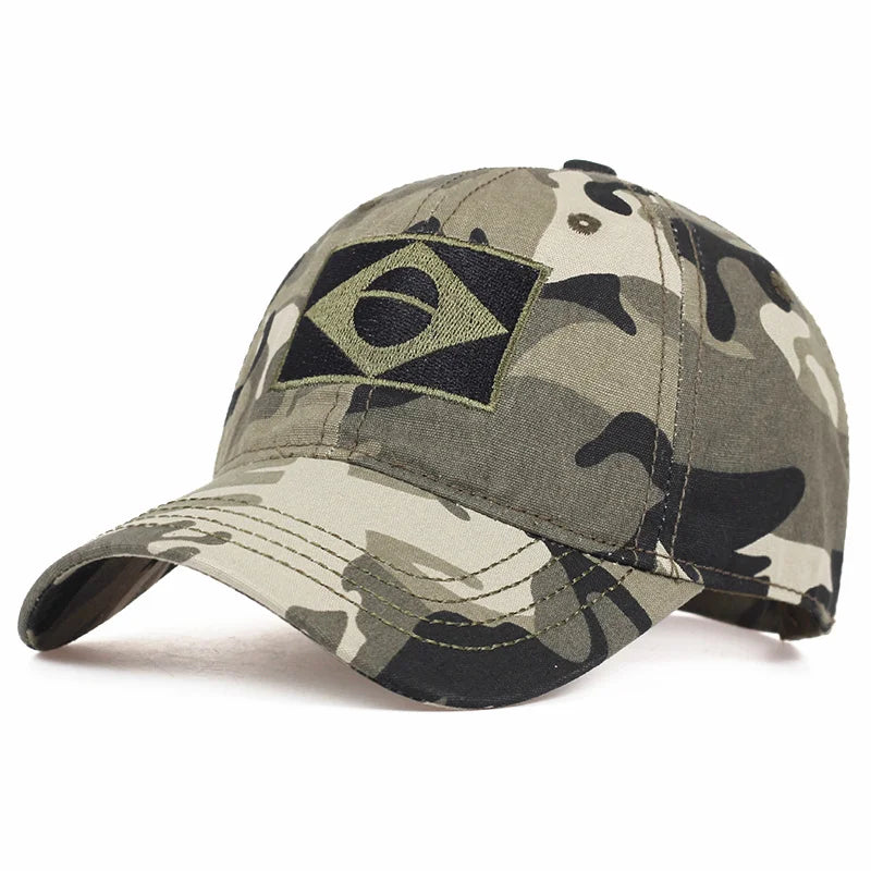 Brazil Flag Tactical Baseball Cap