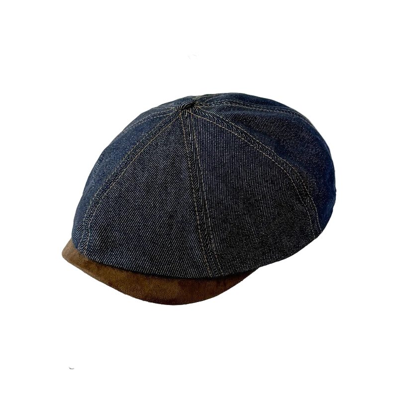 Brentford Blue Denim Newsboy Cap