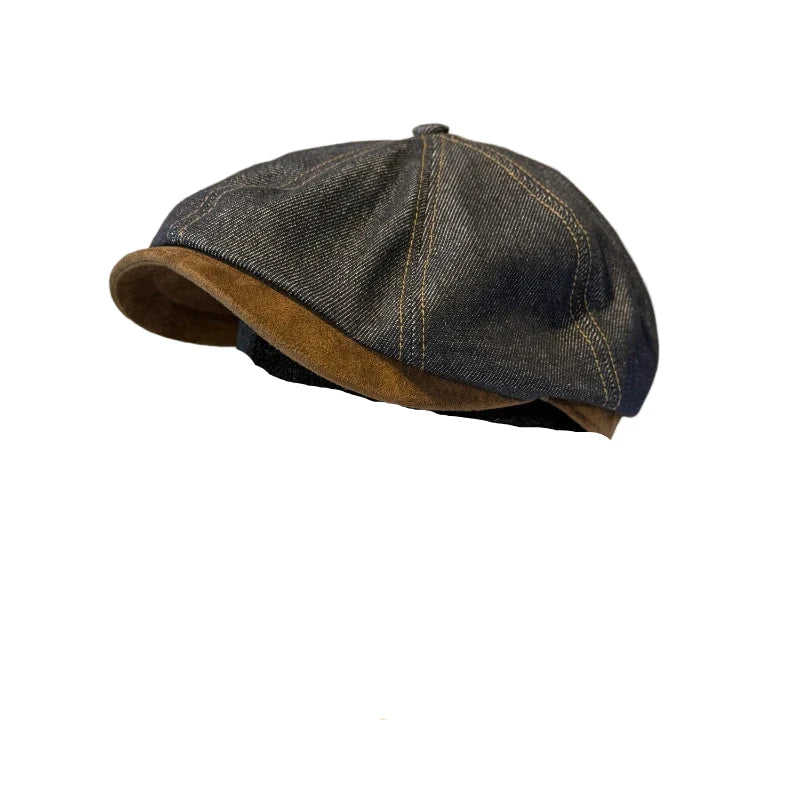 Brentford Blue Denim Newsboy Cap