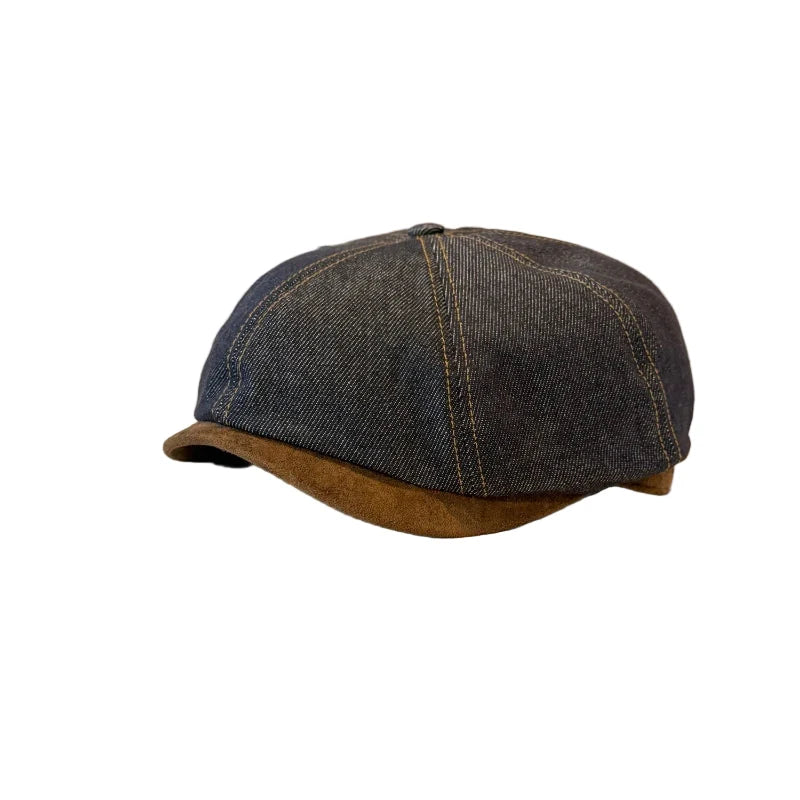 Brentford Blue Denim Newsboy Cap